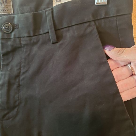 Gap For Good Pants Womens Size 31x32 Reg Slim Cotton Blend Stretch Chinos - Picture 5 of 12